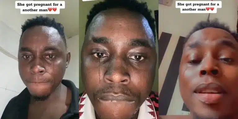 "Sad News: Nigerian Man Cries After Finding Out His Girlfriend Is Pregnant for Someone Else"
