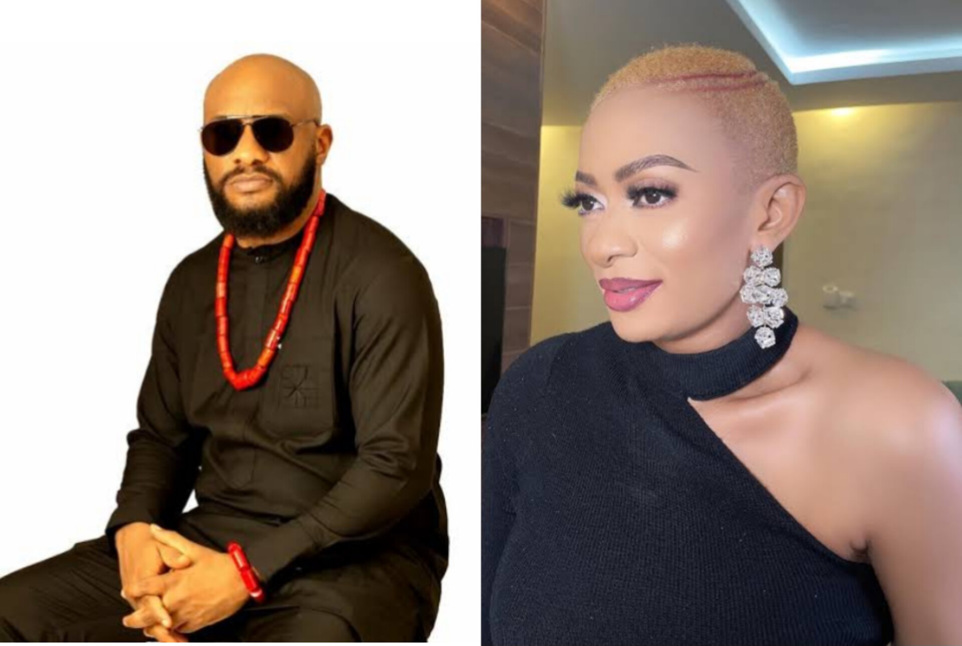 Yul Edochie vows to quit dragging first wife, May for the sake of his children. 