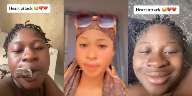 Nigerian lady who showed how her beauty changed before and during pregnancy, saying that pregnancy brought out her true colors (Video)