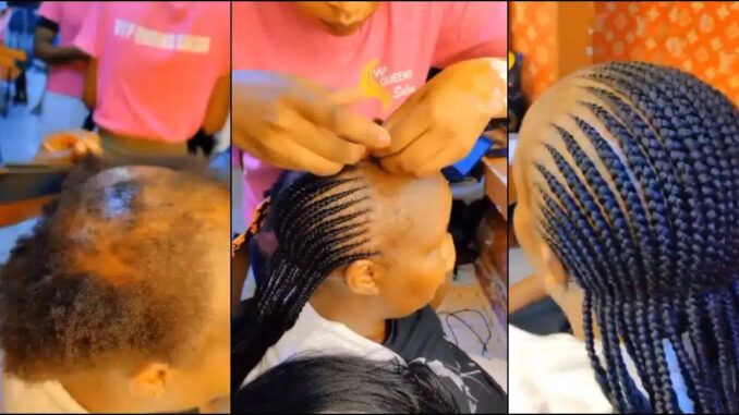 She deserves an award: Hairstylist Makes Customer Look Great with Few Hairs (Watch)