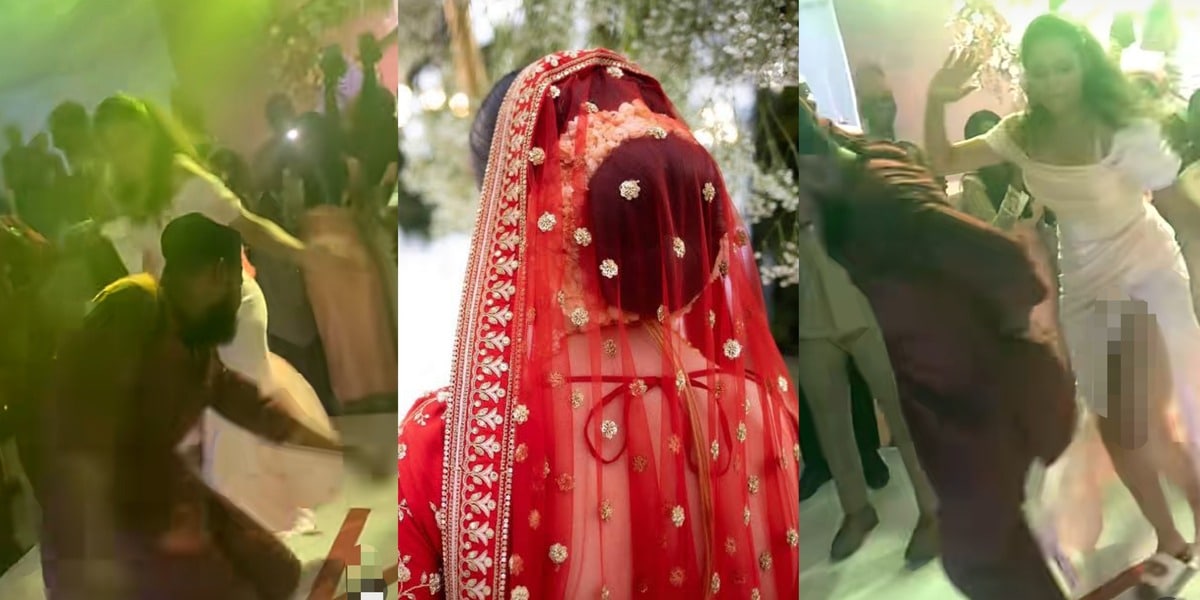 "He even adds Fulani style" - Heartwarming moment as Nigerian-Indian newlyweds go viral with amazing dance-off.
