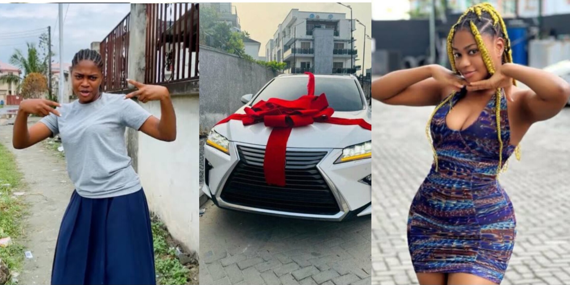 Influencer Soso spends millions of naira on a new Lexus RX350.