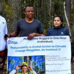 A person from Ghana hugged 1,123 trees in just one hour, setting a new Guinness World Record