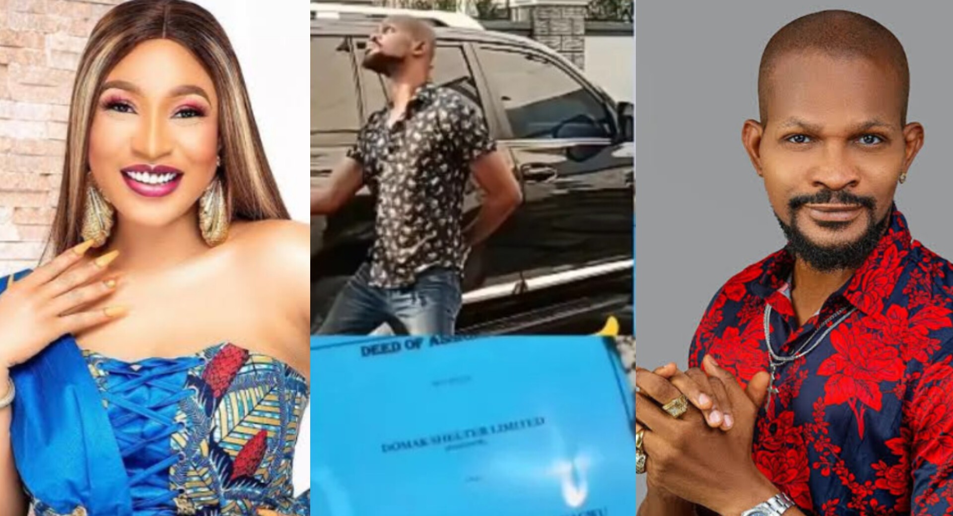 Tonto Dikeh Gives Uche Maduagwu a Piece of Land and N2.5 Million as a Thank You for Being a Good Friend