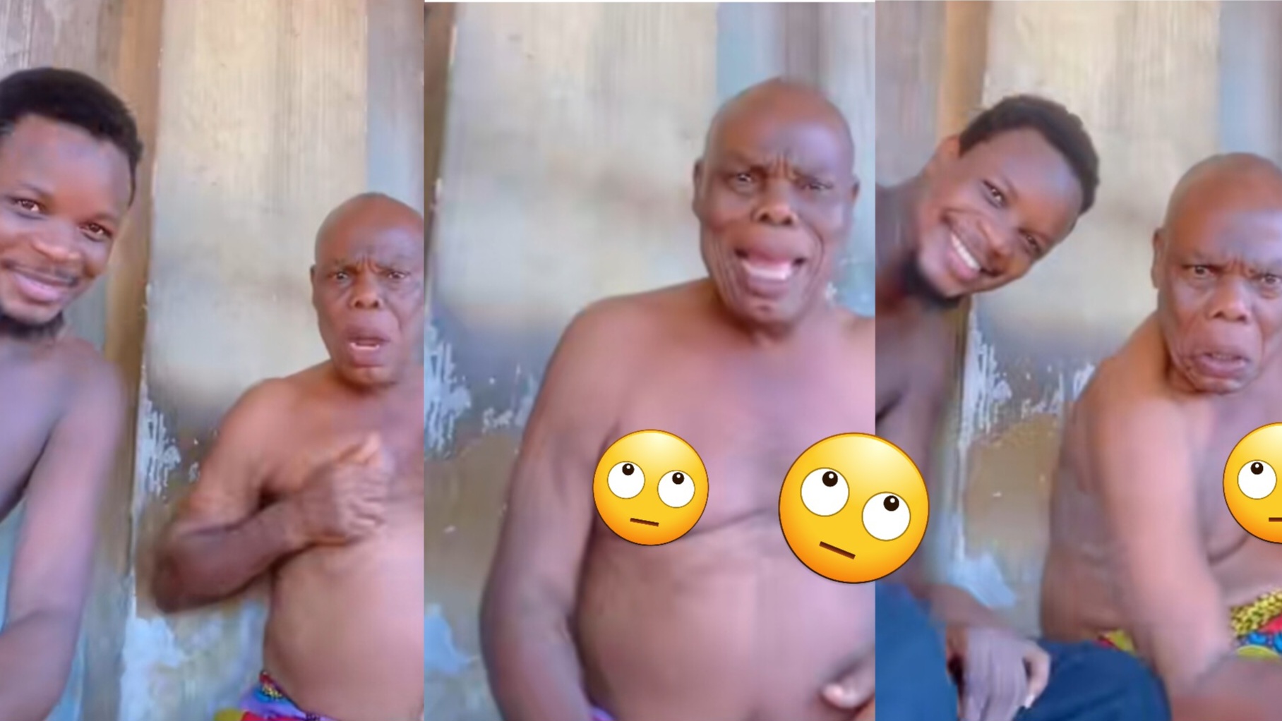 A man show about his dad's reaction to seeing himself on front camera for first time (Video)