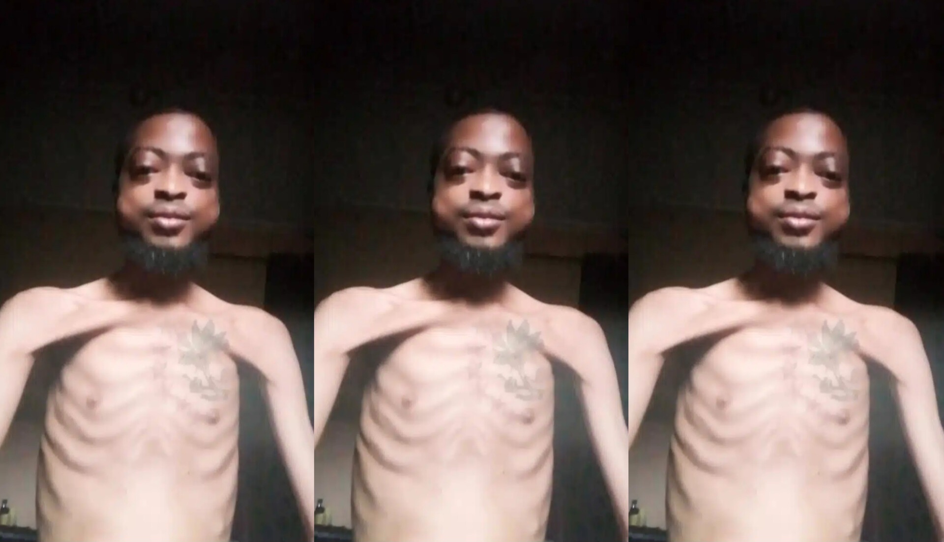 A Nigerian man is crying out for help because hunger is about to kill him."