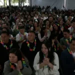 More than 100 same-sex couples were married on Friday, June 28, during a mass wedding ceremony as part of Mexico City’s gay pride month celebrations.